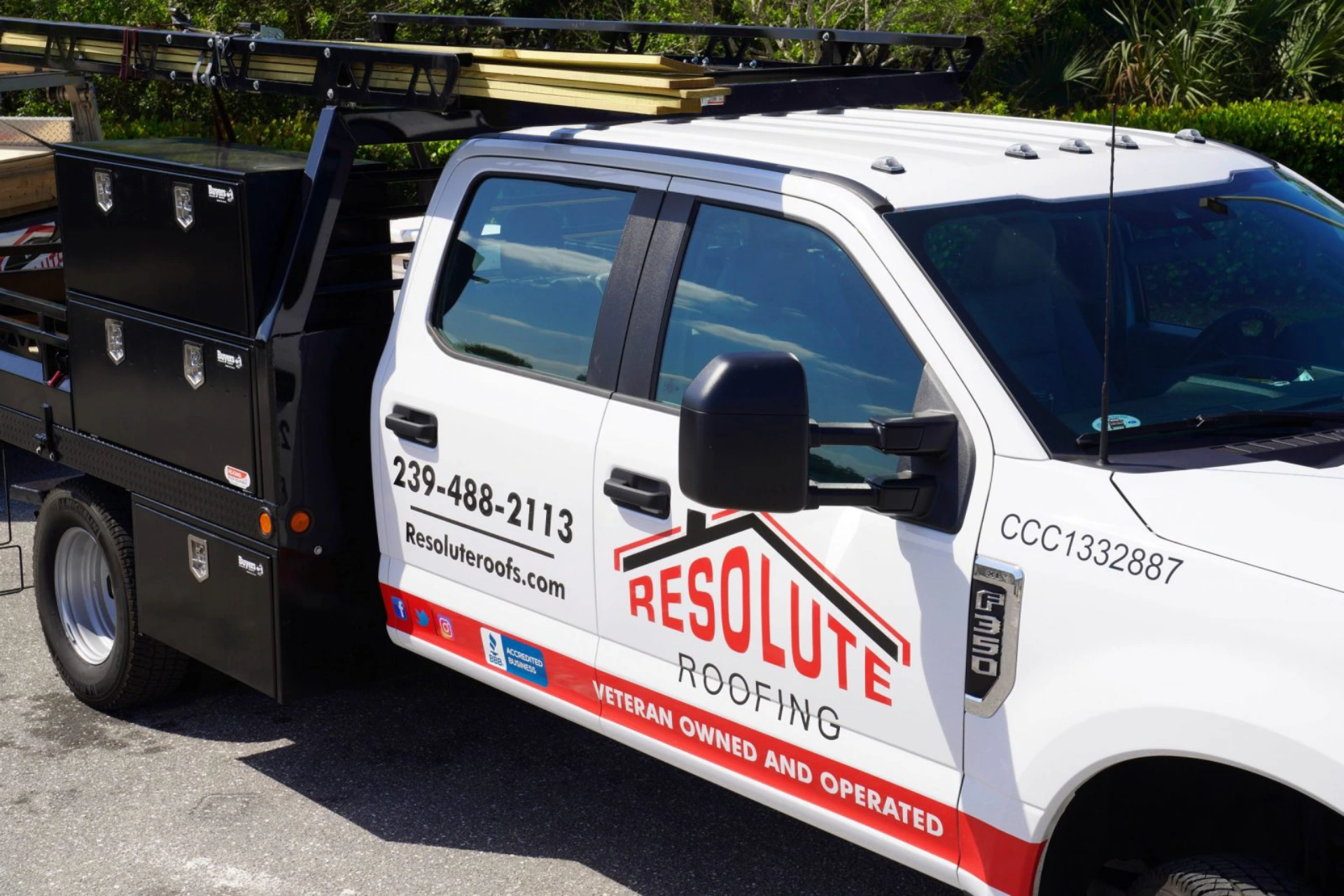Resolute Roofing team at work
